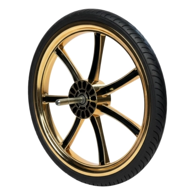 Koło tylne 12 cali do wózka Junama Imperial | Złota obręcz | Oryginał